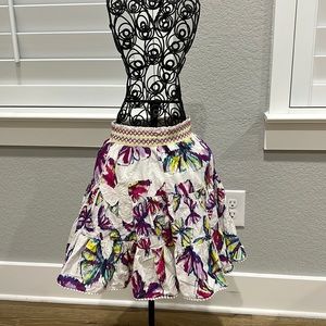Girls floral print skirt